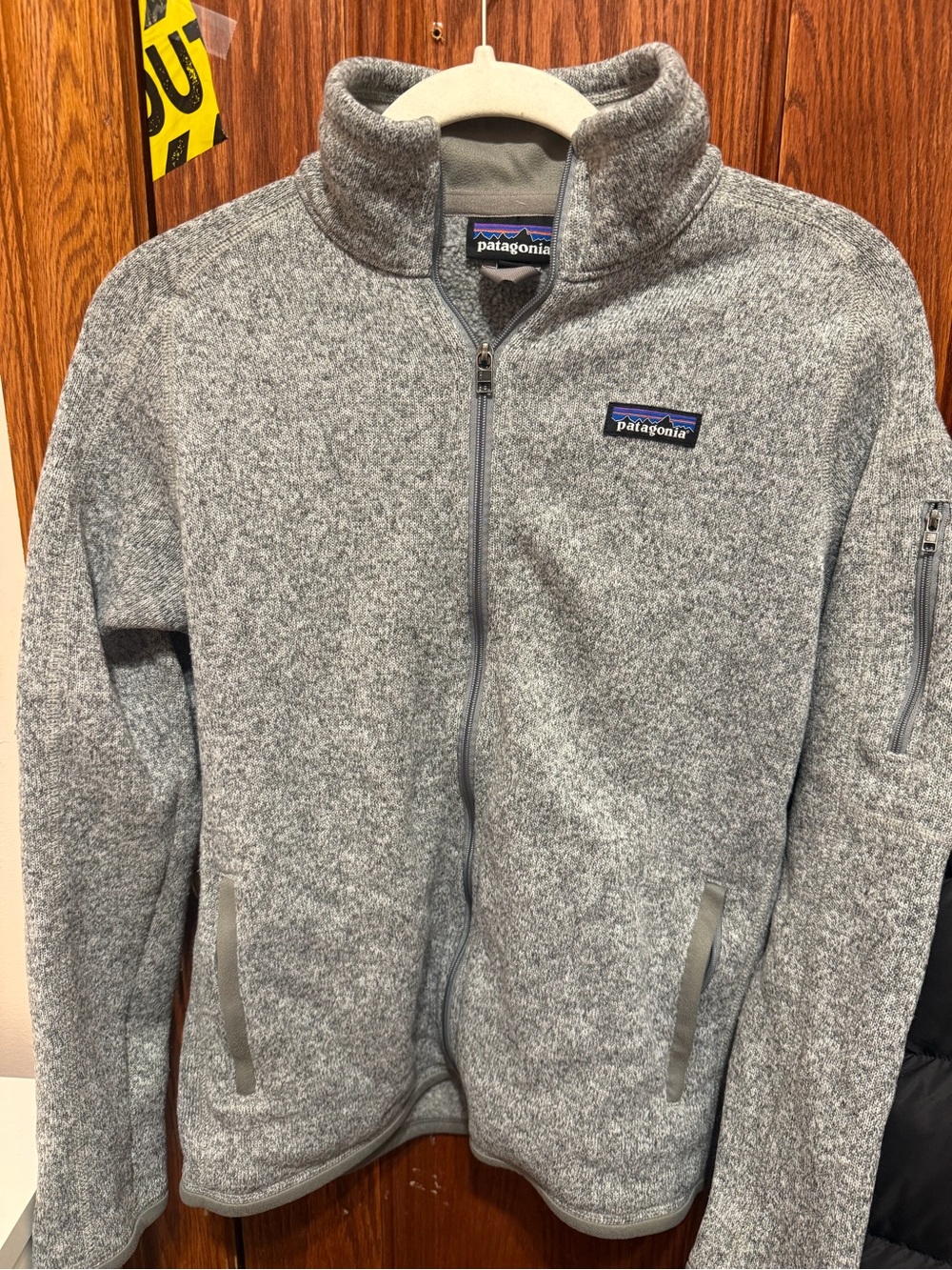 Patagonia Women's Heather Light Gray Full-Zip Performance Jacket